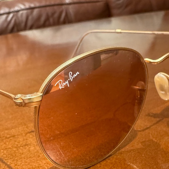 Ray-Ban Round Pink Mirrored Lens 53mm Sunglasses (case included) - Picture 4 of 5